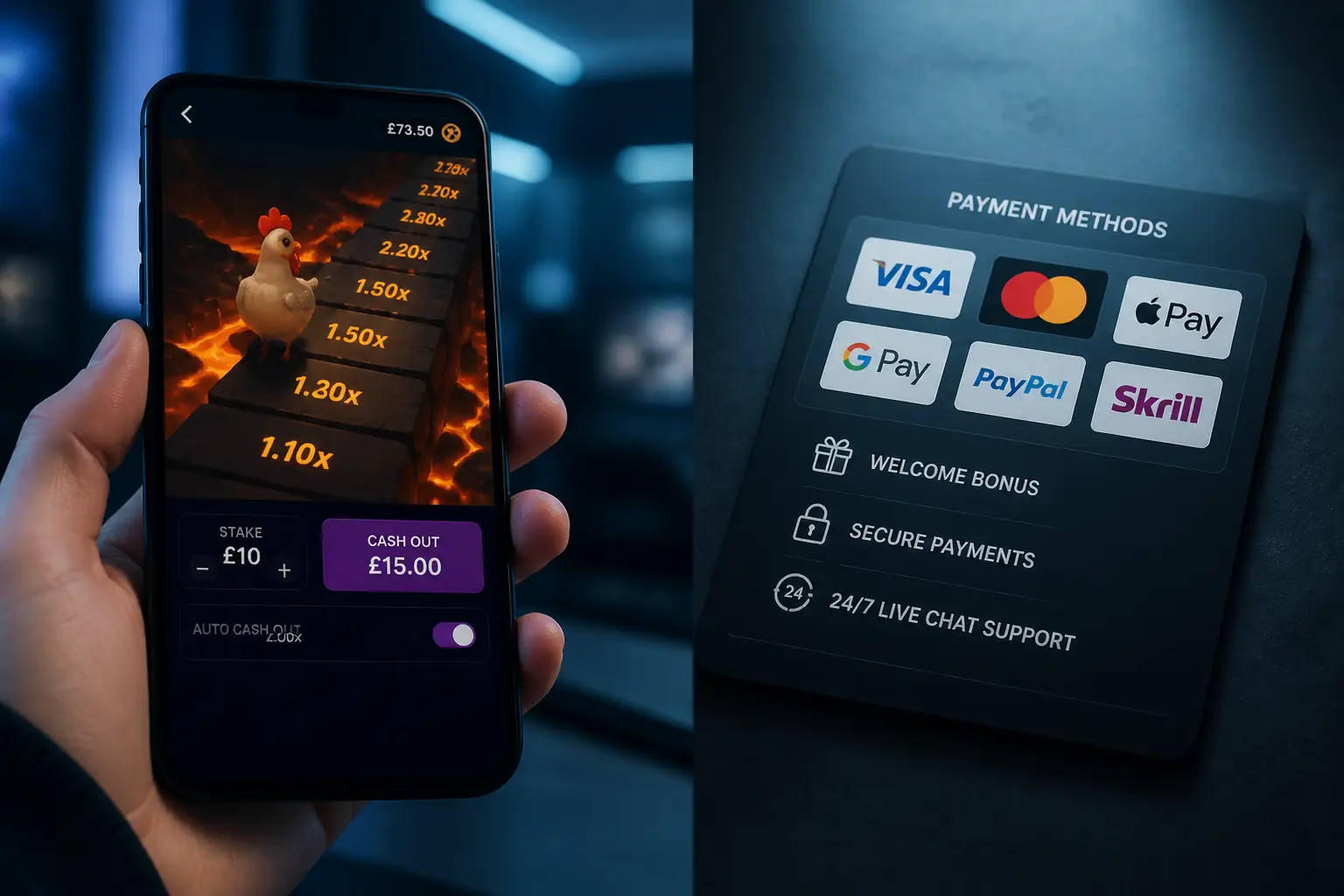 Kingdom Casino Chicken Road Game in the United Kingdom visual guide for Kingdom Casino